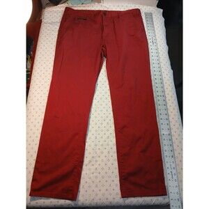 Mens Guess Jeans Red Korbin slim Fit sz 38 x 32